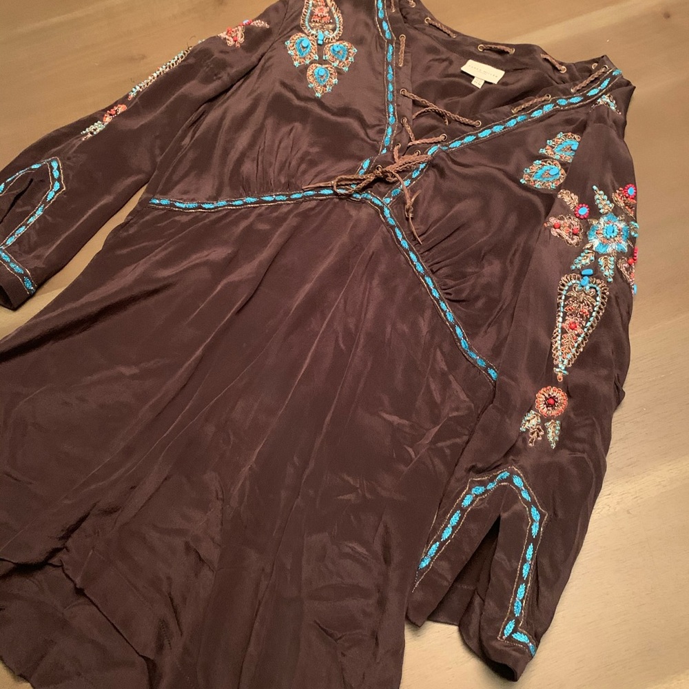 Karen Millen 100% Silk tunic top